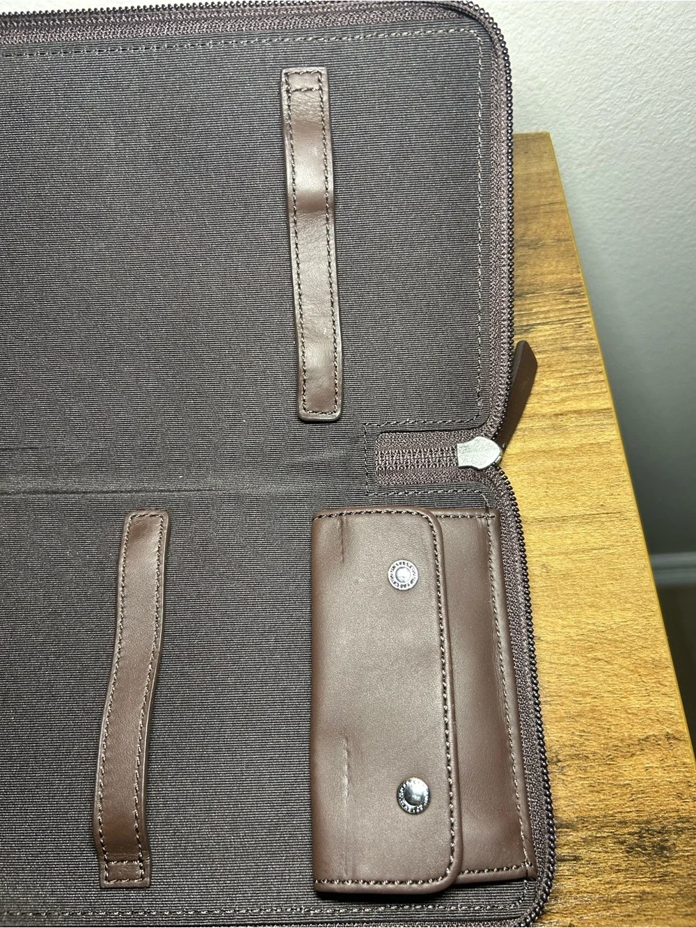 Coach leather laptop